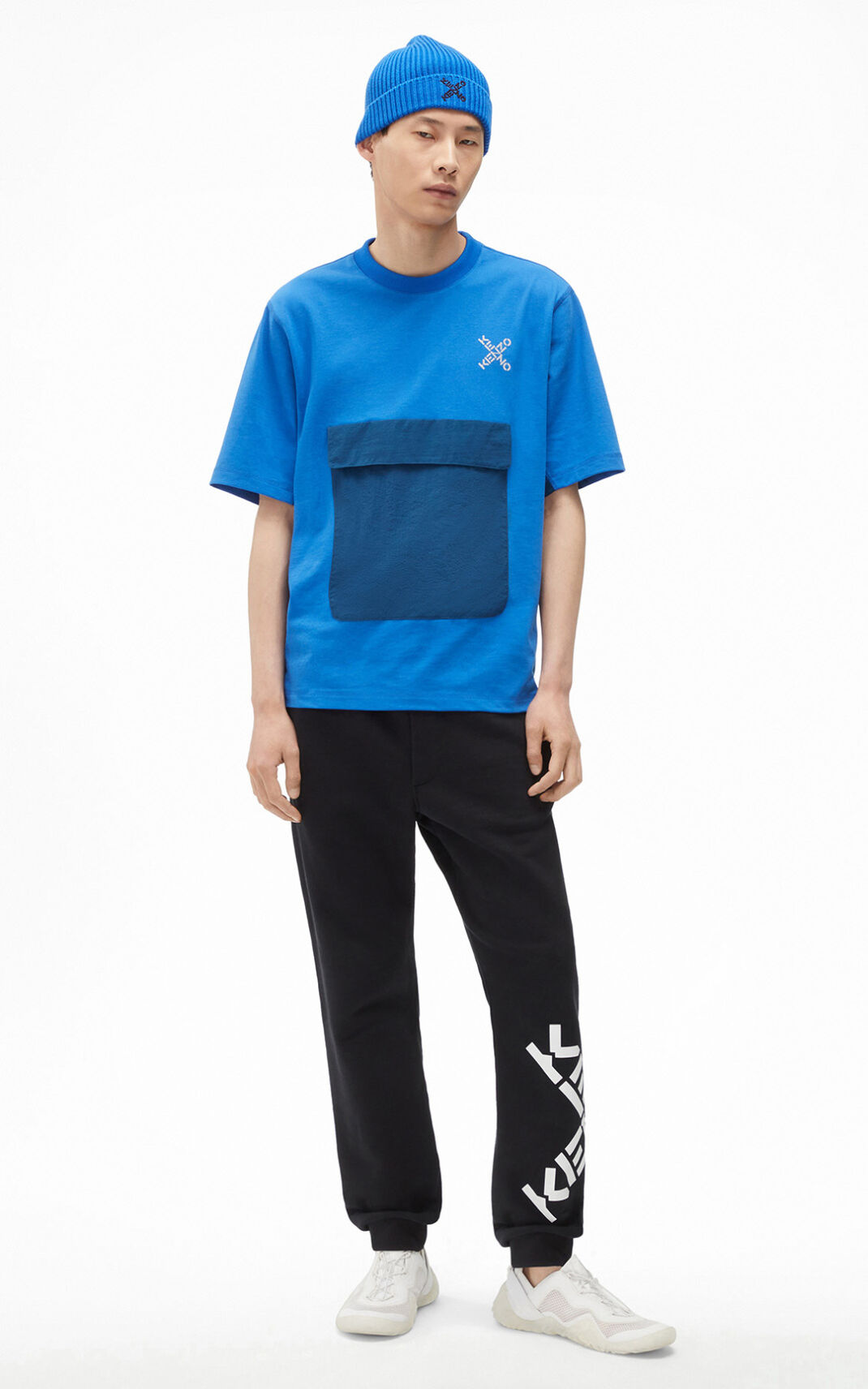 Camiseta Kenzo Sport Little X oversize Masculino - Azuis | 642RXMAJU